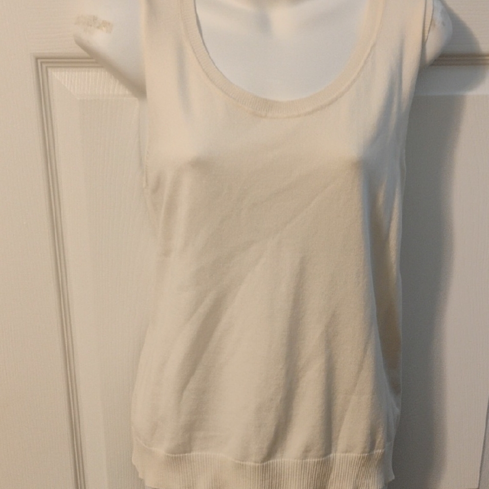 August Silk Women's Elegant Cream Tank Top